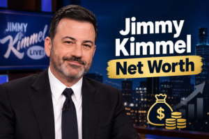 Jimmy Kimmel hosting his late-night television show, related to Jimmy Kimmel S Net Worth